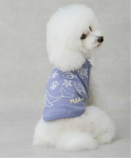 petit main / プティマイン ペットグッズ | 【DOG】【接触冷感】海刺しゅうタンク | 詳細1