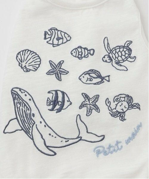 petit main / プティマイン ペットグッズ | 【DOG】【接触冷感】海刺しゅうタンク | 詳細7