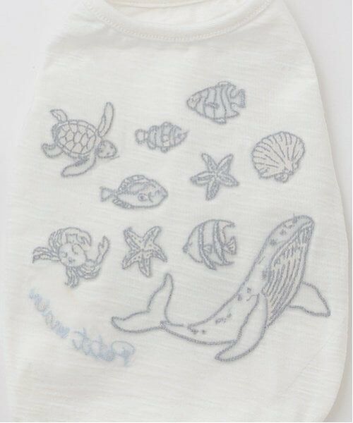 petit main / プティマイン ペットグッズ | 【DOG】【接触冷感】海刺しゅうタンク | 詳細8