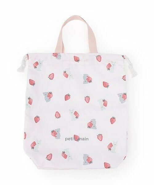 petit main / プティマイン インテリア・生活雑貨・ホビー・ステーショナリー | お着替え巾着/L（ライト ピンク）