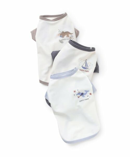 petit main / プティマイン ペットグッズ | 【DOG】【SWIM】袖配色半袖T | 詳細5