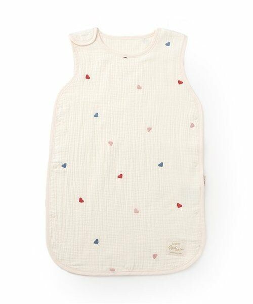 petit main / プティマイン ベビー・キッズウエア | 四重ガーゼスリーパー（アイボリー）