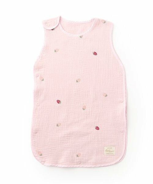 petit main / プティマイン ベビー・キッズウエア | 四重ガーゼスリーパー（ライト ピンク）