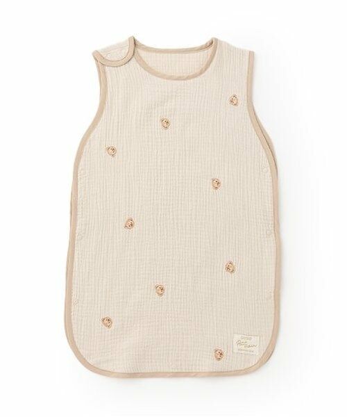 petit main / プティマイン ベビー・キッズウエア | 四重ガーゼスリーパー（ベージュ）