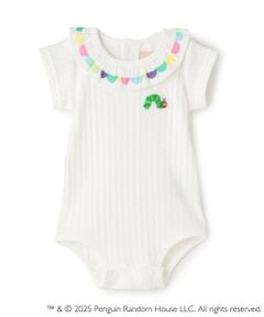 petit main / プティマイン ロンパース | 【はらぺこあおむし】フリル衿ロンパース