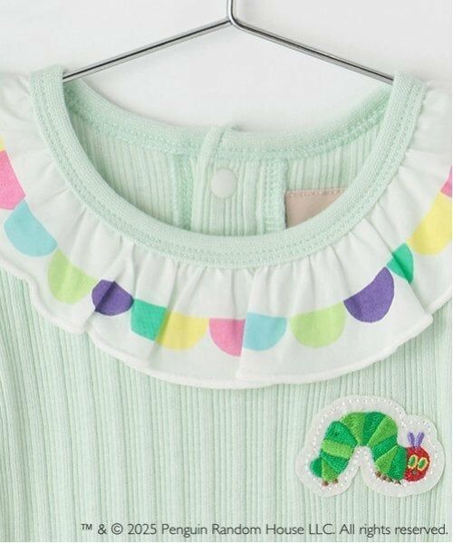 petit main / プティマイン ロンパース | 【はらぺこあおむし】フリル衿ロンパース | 詳細5