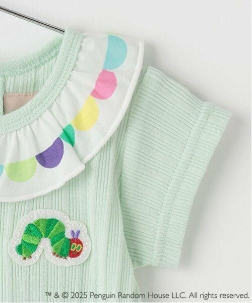 petit main / プティマイン ロンパース | 【はらぺこあおむし】フリル衿ロンパース | 詳細7