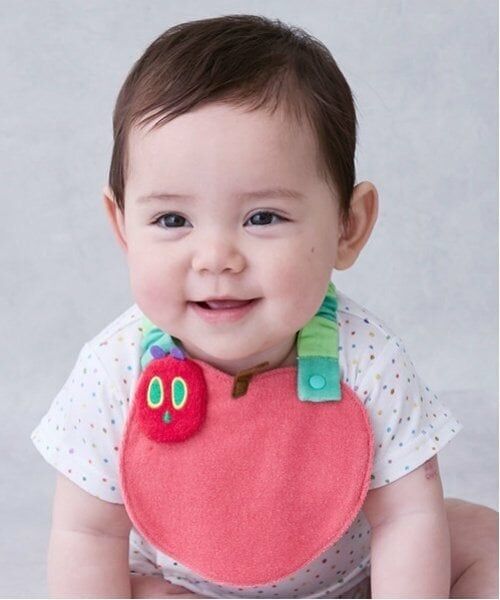 petit main / プティマイン スタイ・ビブ | 【はらぺこあおむし】フルーツスタイ（赤）