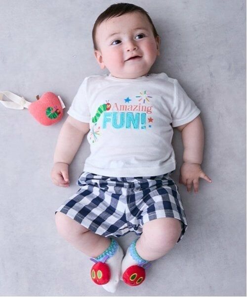 petit main / プティマイン ベビー・キッズウエア | 【はらぺこあおむし】モチーフカップソックス | 詳細1