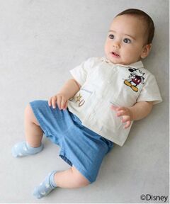 petit main / プティマイン ベビー・キッズウエア | 【Disney】開衿シャツセットアップ