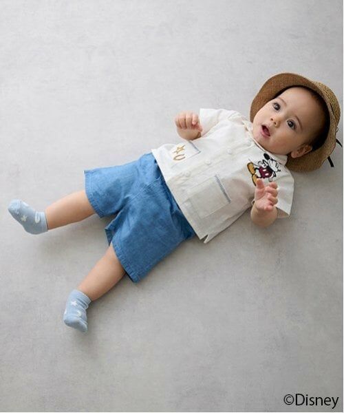 petit main / プティマイン ベビー・キッズウエア | 【Disney】開衿シャツセットアップ | 詳細2