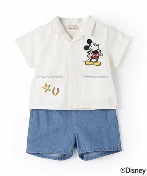 petit main / プティマイン ベビー・キッズウエア | 【Disney】開衿シャツセットアップ | 詳細6
