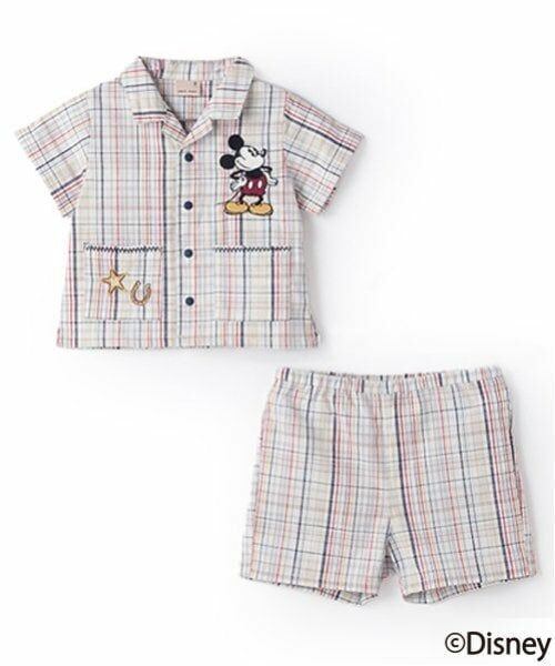petit main / プティマイン ベビー・キッズウエア | 【Disney】開衿シャツセットアップ（マルチ）