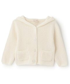 petit main / プティマイン ベビー・キッズウエア | 耳つきカーディガン