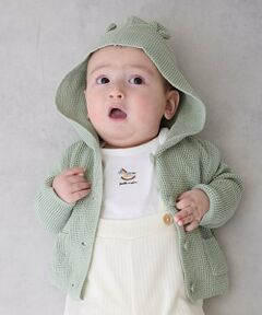 petit main / プティマイン ベビー・キッズウエア | 耳つきカーディガン