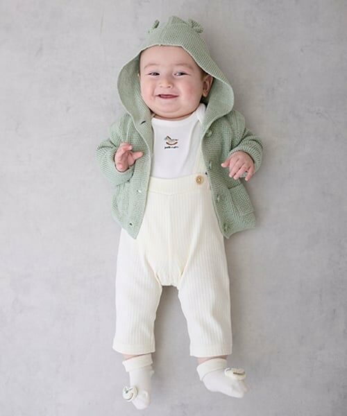 petit main / プティマイン ベビー・キッズウエア | 耳つきカーディガン | 詳細2