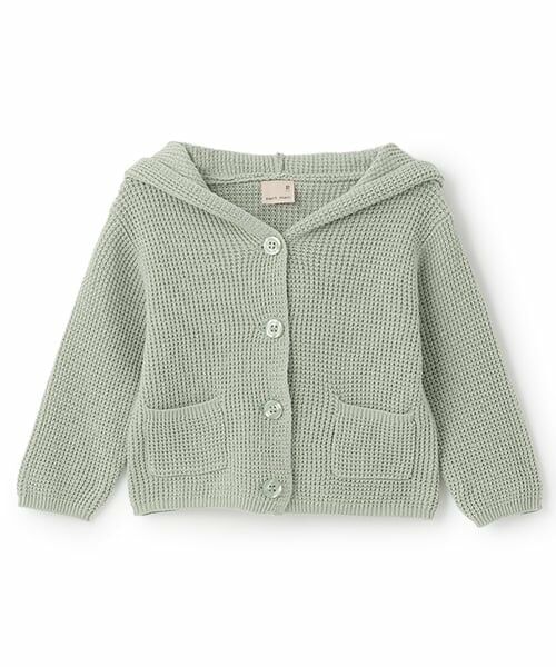 petit main / プティマイン ベビー・キッズウエア | 耳つきカーディガン | 詳細3