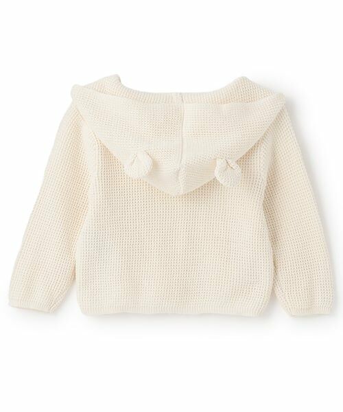 petit main / プティマイン ベビー・キッズウエア | 耳つきカーディガン | 詳細4