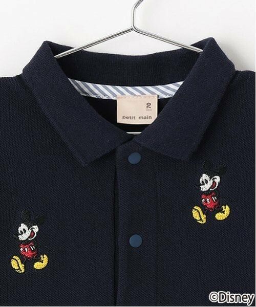 petit main / プティマイン ロンパース | 【Disney】刺しゅうポロカバーオール | 詳細10