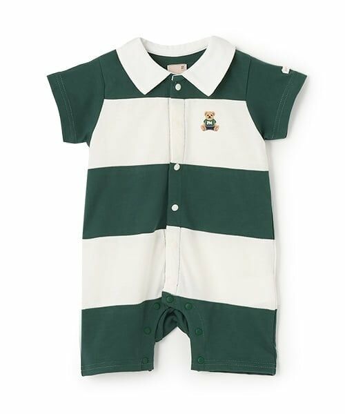 petit main / プティマイン ロンパース | 切替ラガーカバーオール | 詳細10