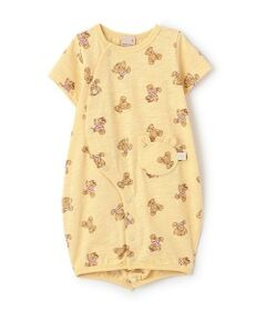 petit main / プティマイン ロンパース | クマ総柄2WAYオール