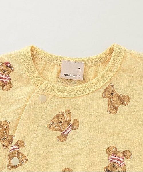 petit main / プティマイン ロンパース | クマ総柄2WAYオール | 詳細3