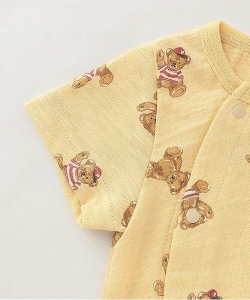 petit main / プティマイン ロンパース | クマ総柄2WAYオール | 詳細4