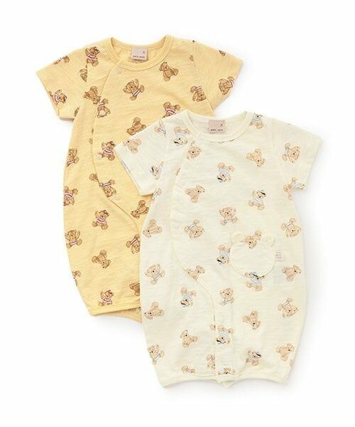 petit main / プティマイン ロンパース | クマ総柄2WAYオール | 詳細9