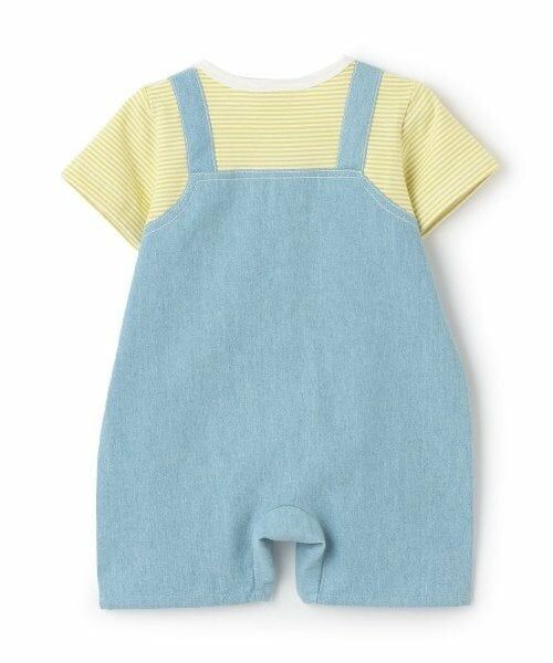 petit main / プティマイン ロンパース | サロペ風半袖カバーオール | 詳細1