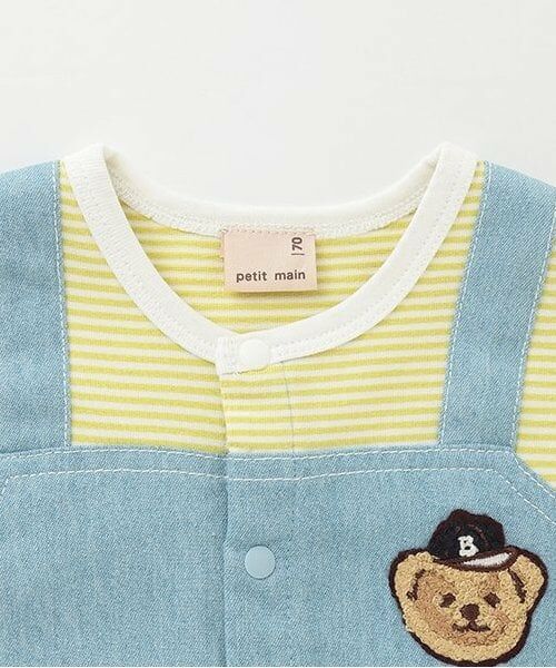 petit main / プティマイン ロンパース | サロペ風半袖カバーオール | 詳細2