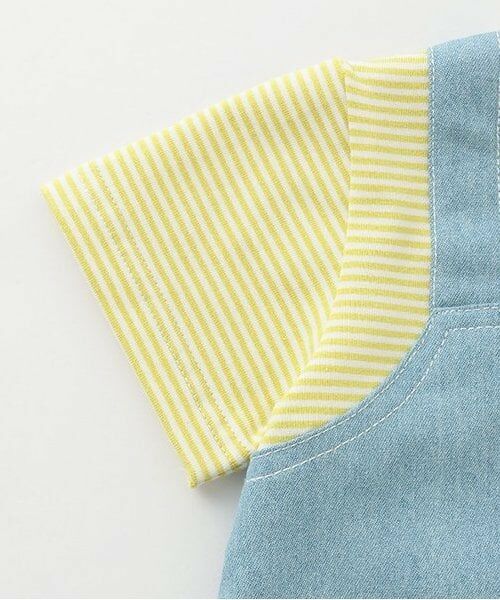 petit main / プティマイン ロンパース | サロペ風半袖カバーオール | 詳細3