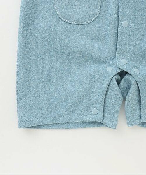 petit main / プティマイン ロンパース | サロペ風半袖カバーオール | 詳細7