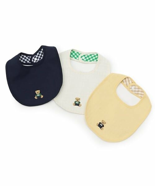 petit main / プティマイン スタイ・ビブ | クマアップリケスタイ | 詳細9