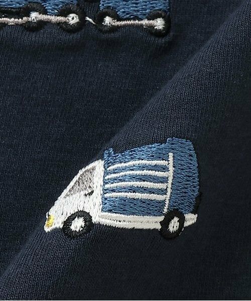 petit main / プティマイン ロンパース | 【リンク】働く車刺しゅうカバーオール | 詳細8