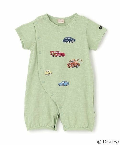 petit main / プティマイン ロンパース | 【Disney】アップリケ2WAYオール（ライト グリーン）