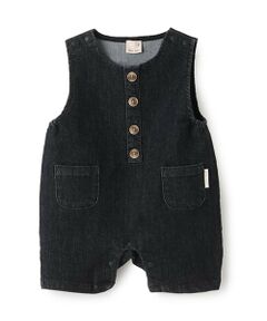 petit main / プティマイン ロンパース | デニムショートオール