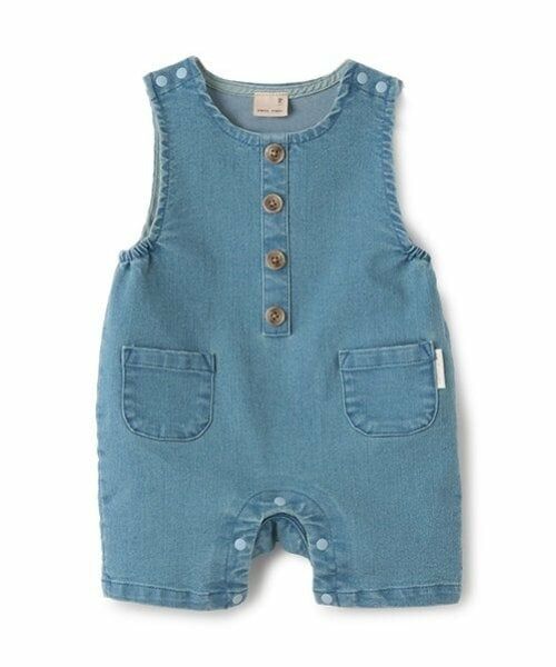 petit main / プティマイン ロンパース | デニムショートオール | 詳細10