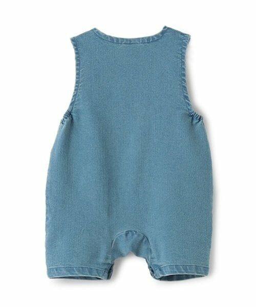 petit main / プティマイン ロンパース | デニムショートオール | 詳細2