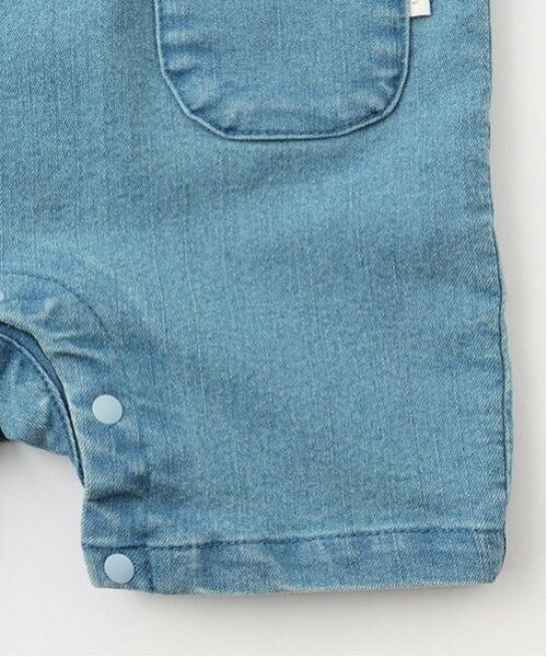petit main / プティマイン ロンパース | デニムショートオール | 詳細6