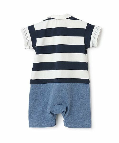 petit main / プティマイン ロンパース | 【リンク】半袖ラガーカバーオール | 詳細1