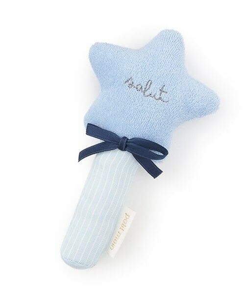 petit main / プティマイン おもちゃ・トイカメラ | ステッキラトル（ライト ブルー）