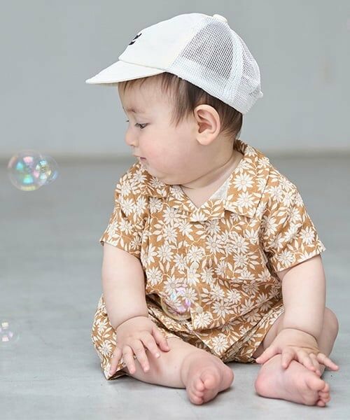 petit main / プティマイン ベビー・キッズウエア | 【リンク】総柄セットアップ(ベビー) | 詳細1