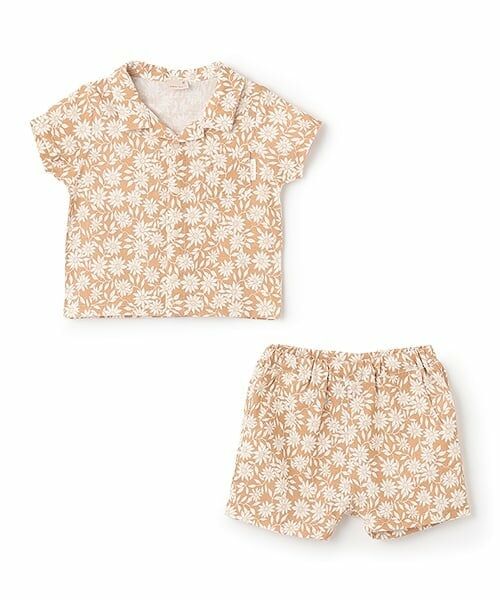 petit main / プティマイン ベビー・キッズウエア | 【リンク】総柄セットアップ(ベビー) | 詳細7