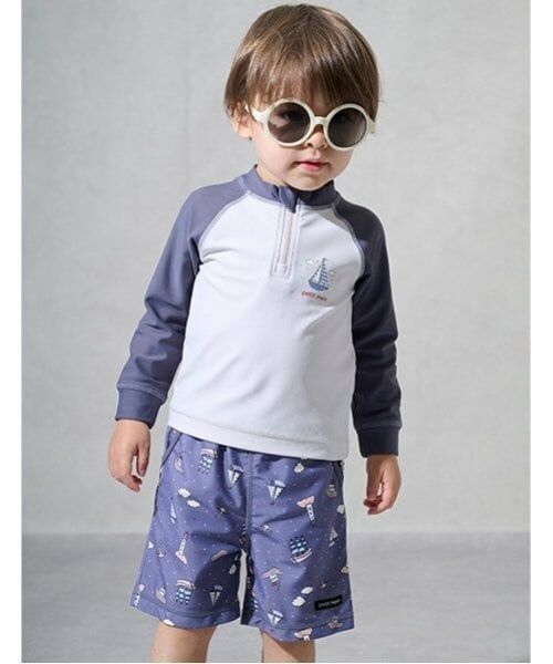 petit main / プティマイン 水着・スイムグッズ | 【SWIM】BOYSアソートセットアップ水着 | 詳細1