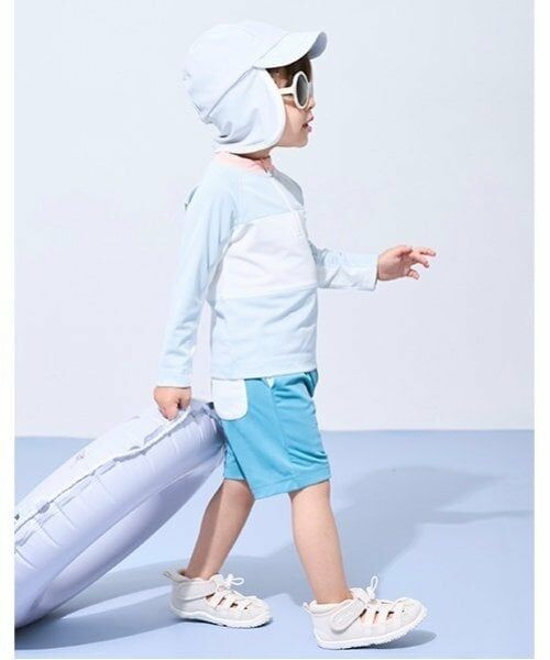 petit main / プティマイン 水着・スイムグッズ | 【SWIM】BOYSバイカラーセットアップ水着 | 詳細1