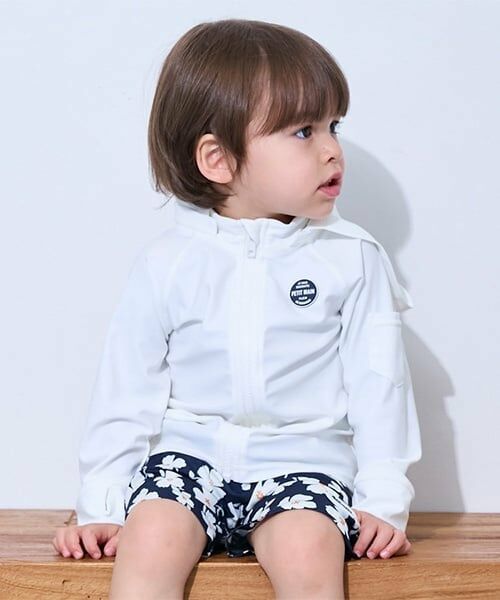 petit main / プティマイン 水着・スイムグッズ | 【SWIM】BOYSラッシュガード（オフ ホワイト）