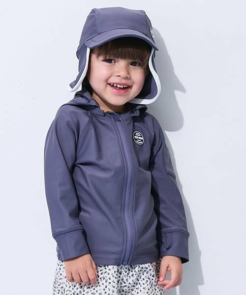 petit main / プティマイン 水着・スイムグッズ | 【SWIM】BOYSラッシュガード（チャコール）