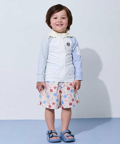 petit main / プティマイン 水着・スイムグッズ | 【SWIM】総柄スイムパンツ（赤）