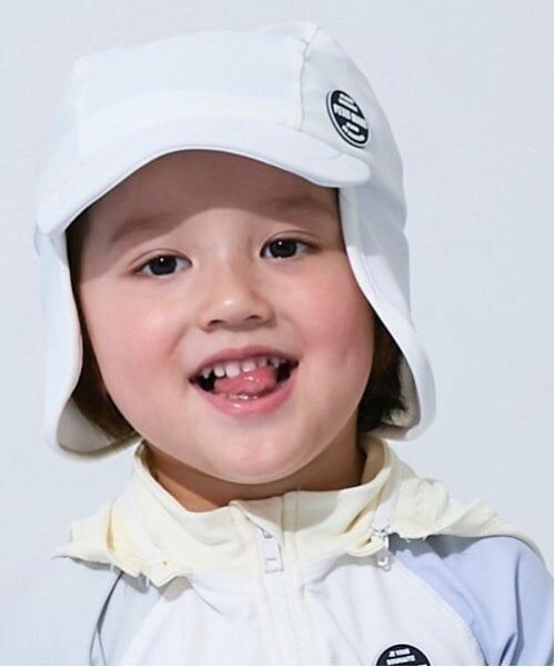 petit main / プティマイン 水着・スイムグッズ | 【SWIM】日除けスイムキャップ（オフ ホワイト）