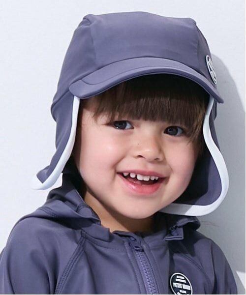 petit main / プティマイン 水着・スイムグッズ | 【SWIM】日除けスイムキャップ（チャコール）